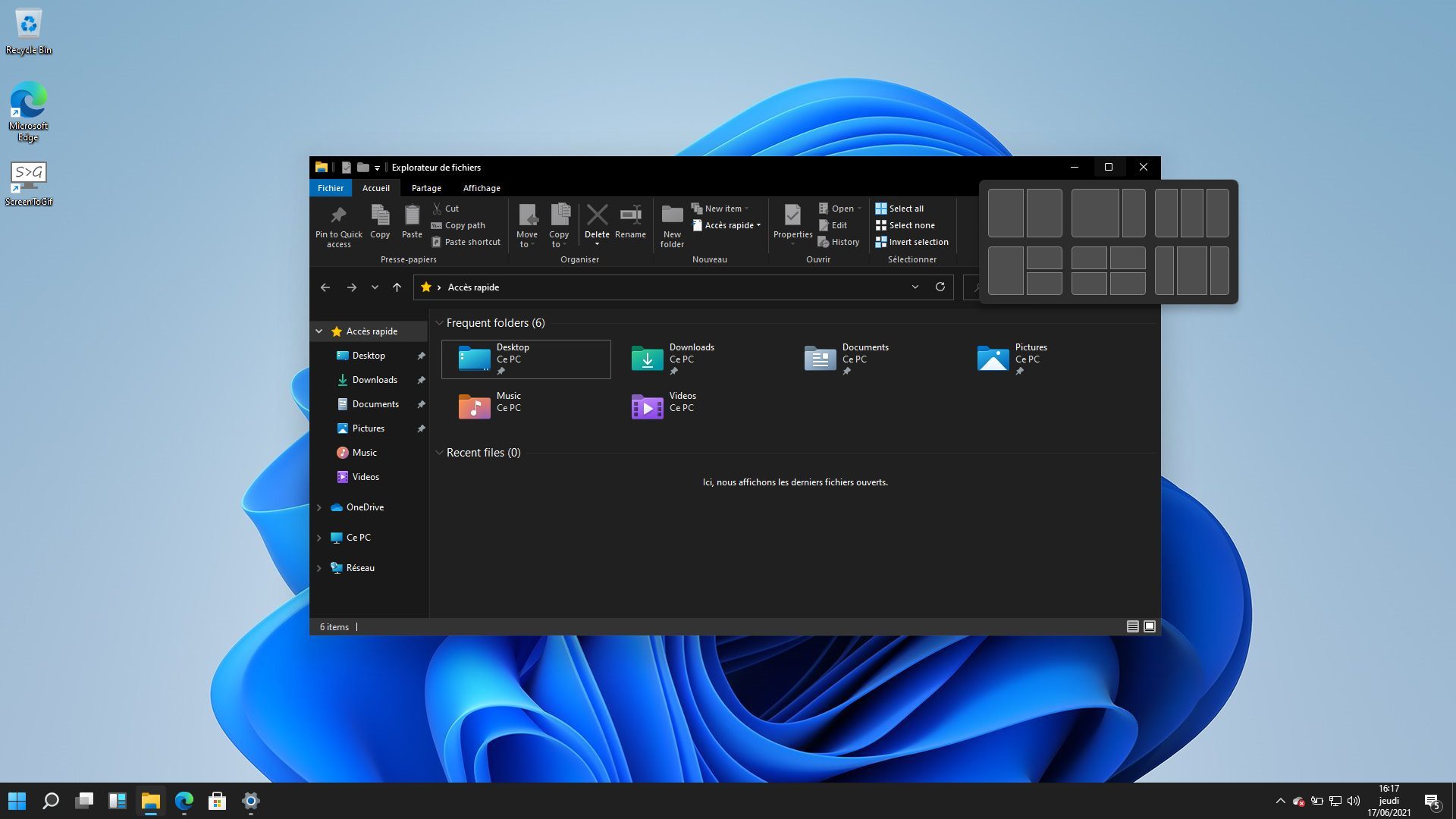 Organiser les fenetres Windows 11